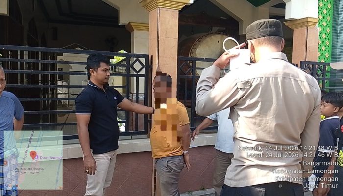 Polres Lamongan Ungkap Kasus Pencurian Kotak Amal Masjid, Pelaku Residivis Ditangkap