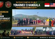 Siaga Darurat Karhutla, Pos Kotis Satgas Yonarmed 13/Nanggala Bersama Polsek, Kecamatan, dan Perusahaan Sawit Gelar Apel Gabungan di Badau
