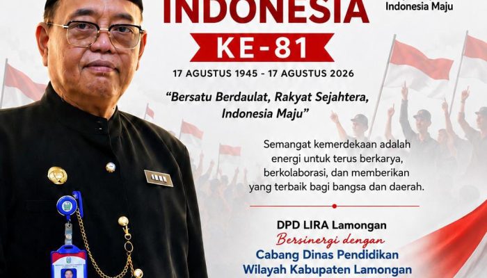 Cabang Dinas Pendidikan Wilayah Kabupaten Lamongan dan DPD LIRA Kolaborasi Semarakkan HUT ke-81 Kemerdekaan RI