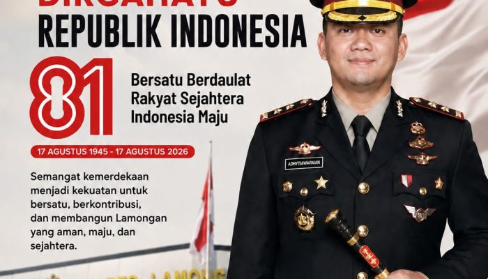Polres Lamongan dan DPD LIRA Kolaborasi Semarakkan HUT ke-81 Kemerdekaan RI