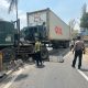Polres Lamongan Respon Cepat Laka Tunggal Truk Trailer Di Jalur Lamongan-Babat