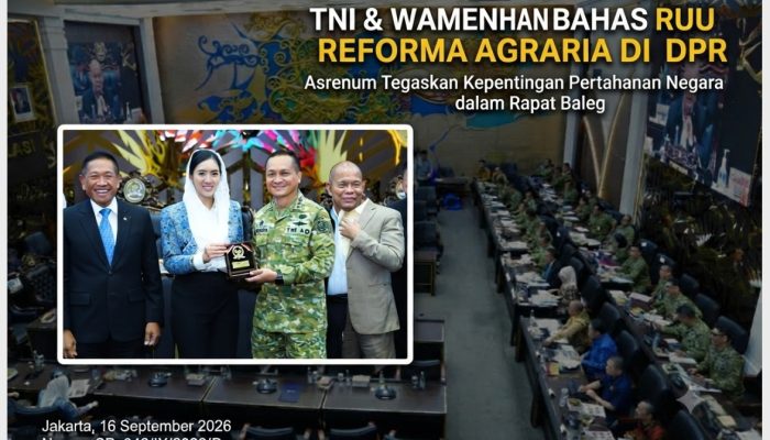 Asrenum Panglima TNI Bersama Wamenhan RI Bahas RUU Reforma Agraria