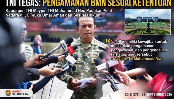 TNI Tegaskan Pengamanan BMN di Jl. Teuku Umar Sesuai Ketentuan