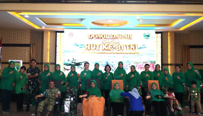 Setetes Darah, Wujud Kepedulian Sambut HUT ke-81 TNI