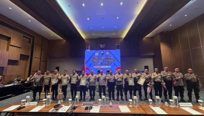 Polres Gresik Raih Juara 2 Pelaksanaan Giat Patroli Harkamtibmas Terbanyak pada Anev Samapta Polda Jatim