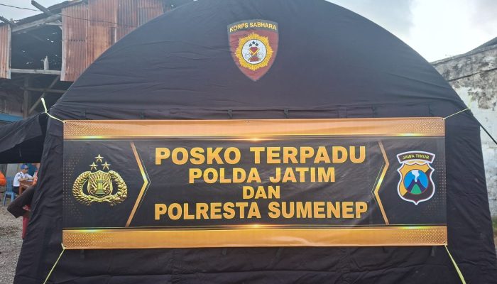 Polresta Sumenep Buka Posko Darurat, Respon Cepat Penanganan Korban Kebakaran KM Mutiara Sentosa 2
