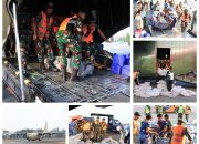Hercules TNI AU Bawa Flexsible Portable Tank untuk Dukung Penanggulangan Karhutla Kalsel